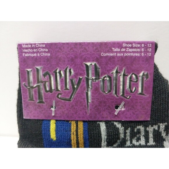 New HARRY POTTER Unisex Size 6-12 Socks Magical Loot Crate Exclusive Collectible - Picture 2 of 7